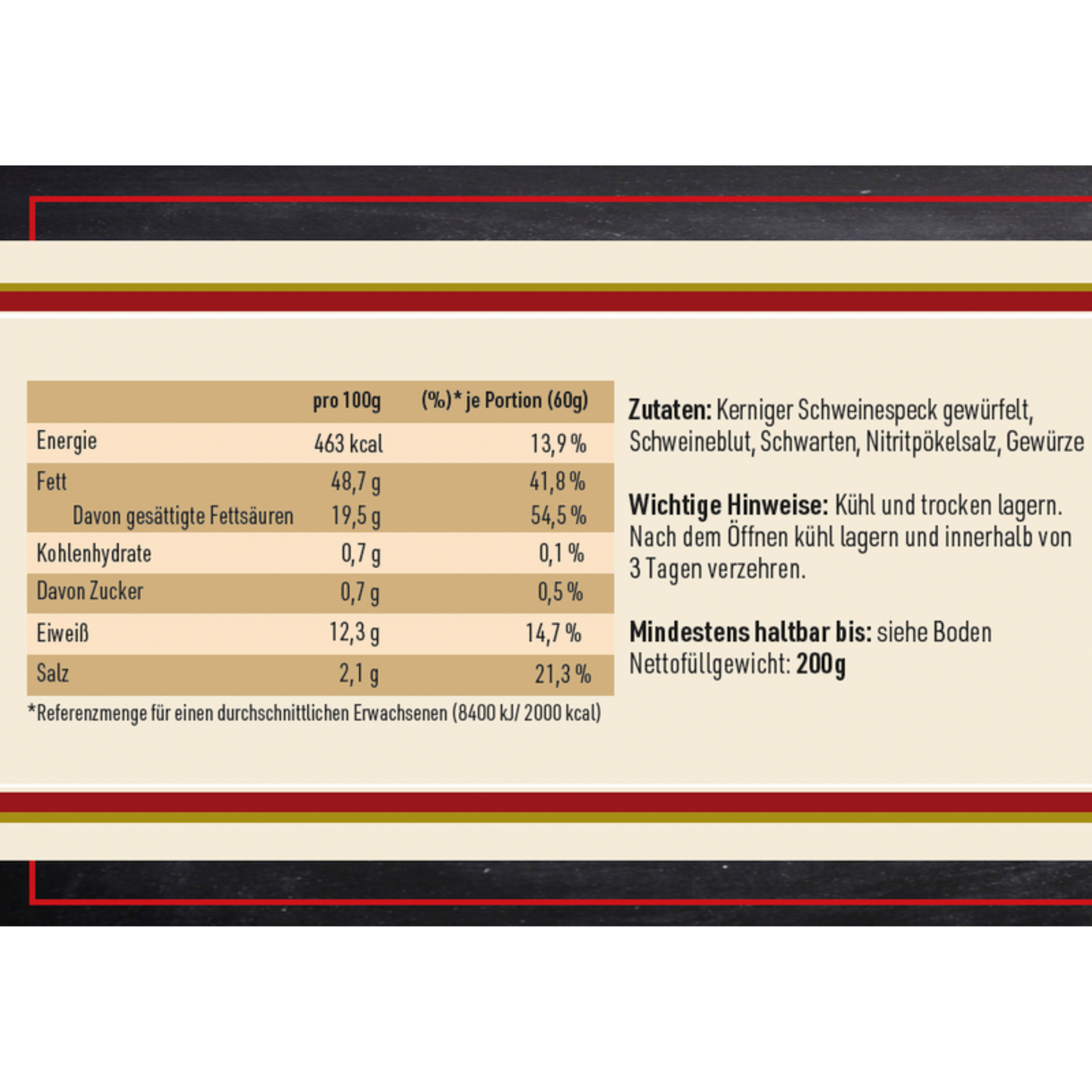 Hausmacher Blutwurst (200g)