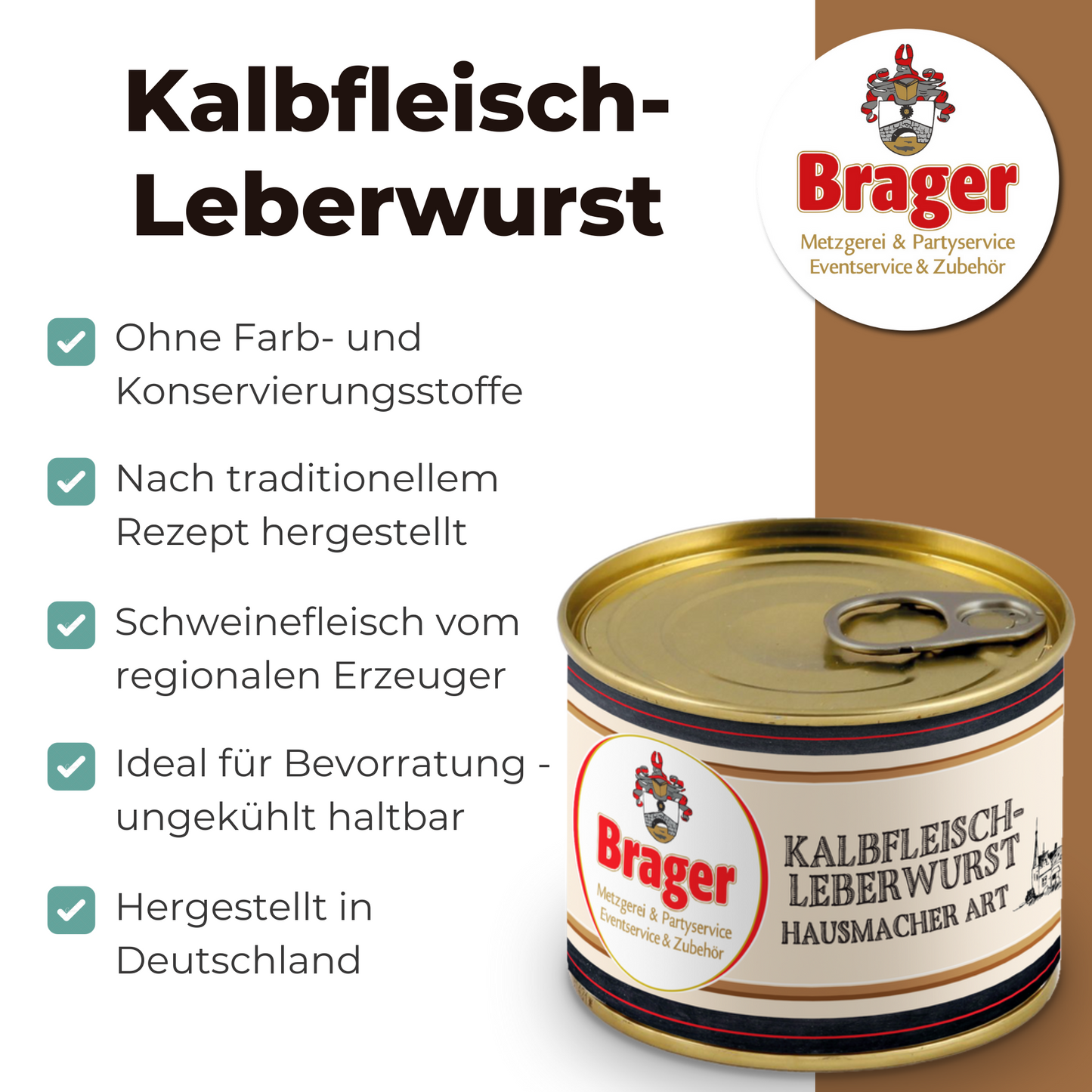 Hausmacher Kalbfleischleberwurst (200g)