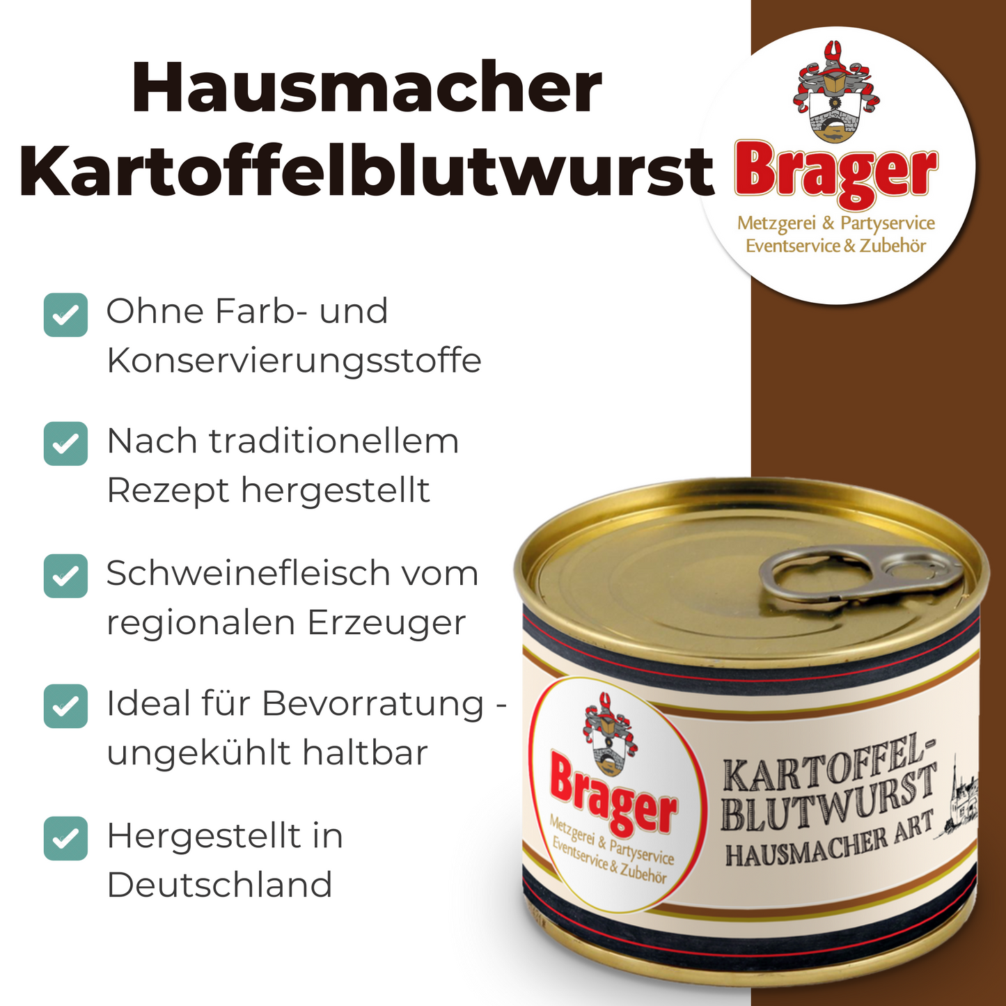 Hausmacher Kartoffelblutwurst (200g)