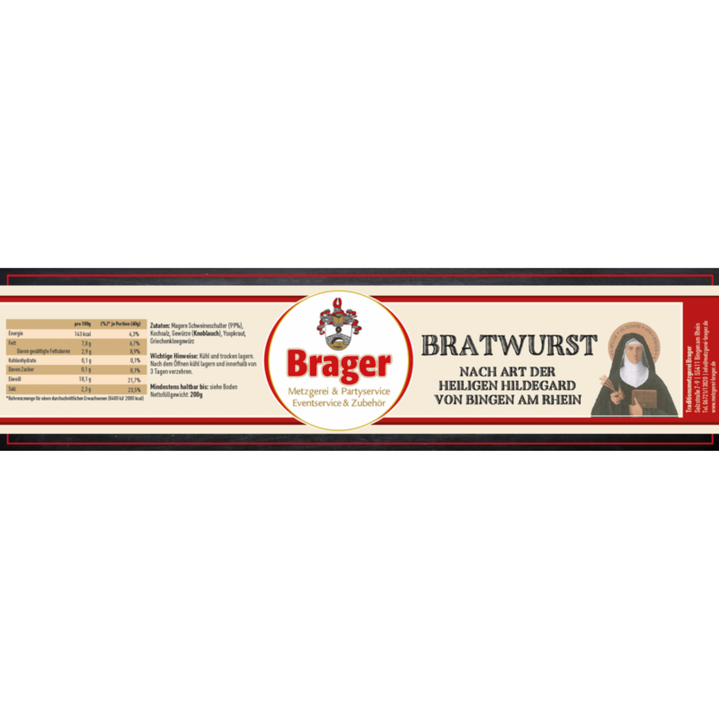 Hildegard Bratwurst (200g)