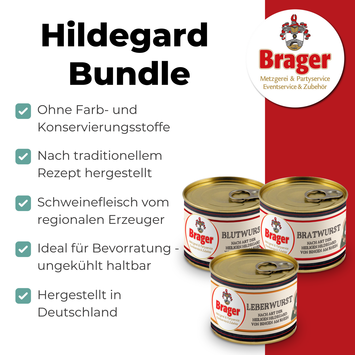 Hildegard Bundle (Leberwurst, Bratwurst & Blutwurst)