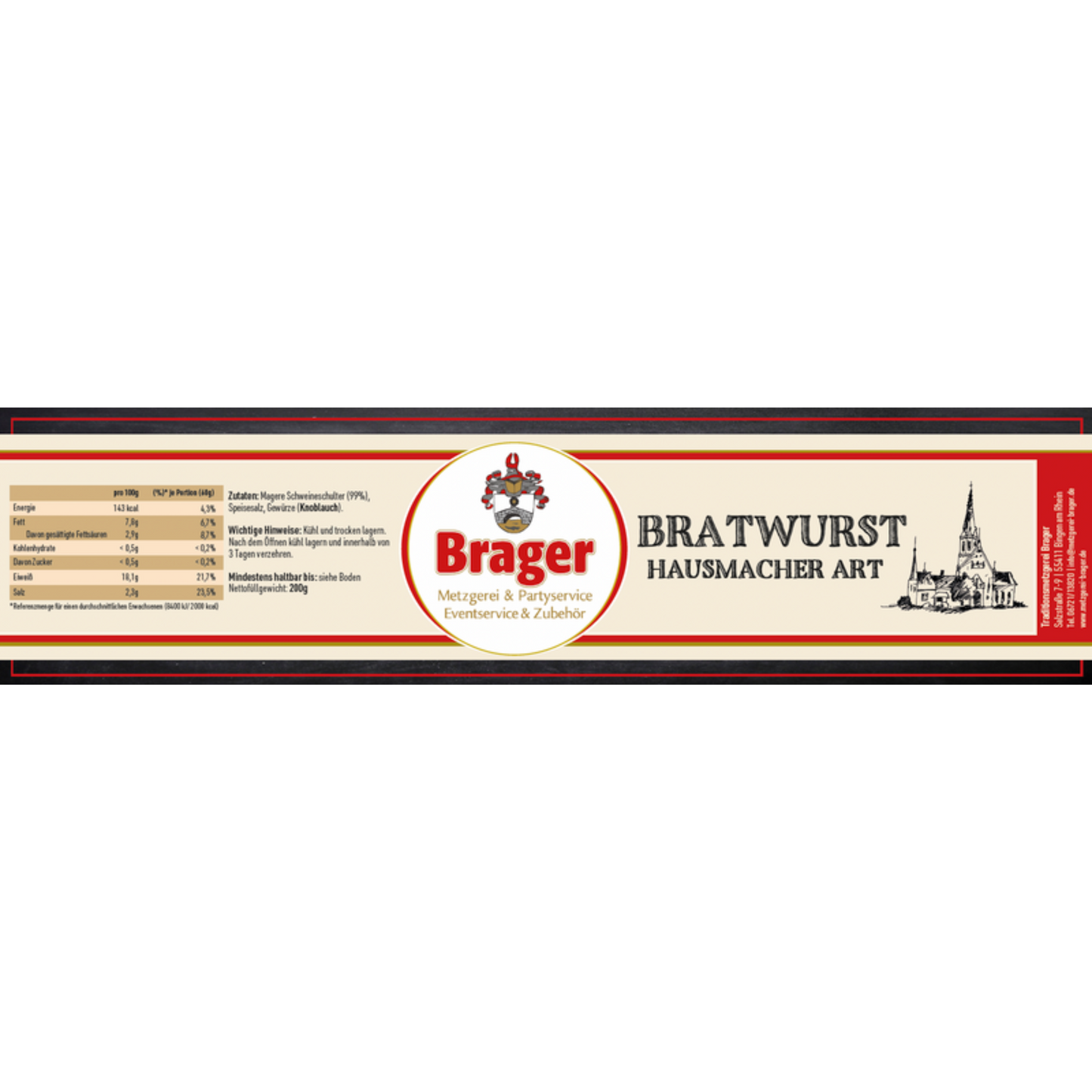 Hausmacher Bratwurst (200g)